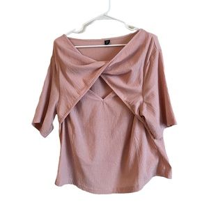 Women’s Pink Crossover T-Shirt size 3XL